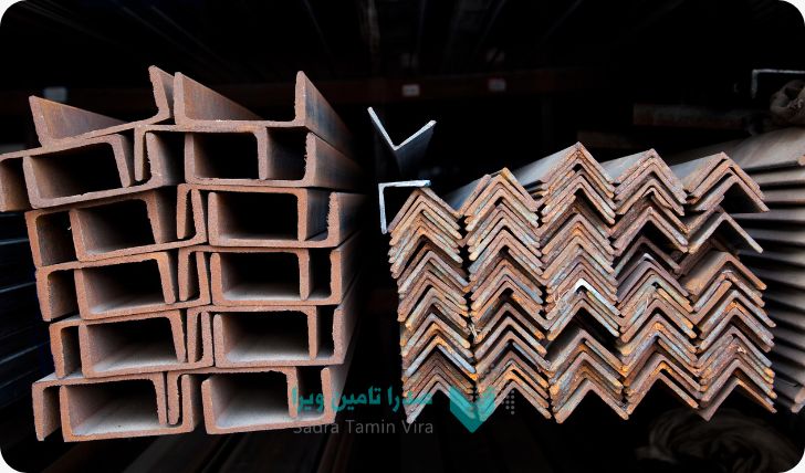 ناودانی, نبشی, مقاطع فولادی, آهن آلات